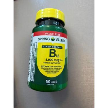 Imagem de Vitamina B12 Spring Valley 1.000 Mcg 300 Tablets Morango
