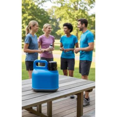 Imagem de Garrafão Térmico 3L Azul: Bebidas Quentes ou Frias por Horas - Congrat