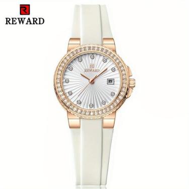 Imagem de Relógio Feminino REWARD 2025 Novo, e de Silicone, Calendário de Luxo -