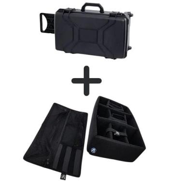 Imagem de Maleta Patola MP0055 Preta com Kit Divisórias e Estojo para Transporte