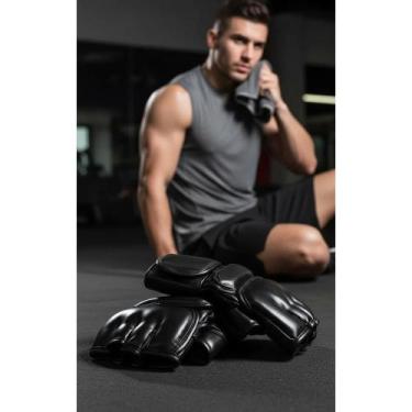 Imagem de Luvas MMA Fight Tamanho G Preto Fechamento Rápido - Congratulations St