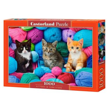 Imagem de Puzzle 1000 Peças Novelos e Gatinhos Castorland 104796
