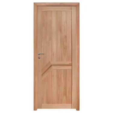 Imagem de Kit Porta de Madeira Eucalipto Rondosul P13 Externa, Abertura à Direit