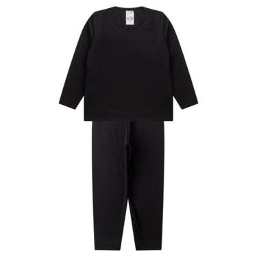 Imagem de Conjunto Termico Infantil Segunda Pele Select Preto, 2, Preto