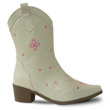 Imagem de Bota Texana Infantil Boiadeira Bordada 30ao37 Country 09.62J-Feminino