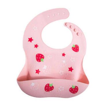 Imagem de babador infantil silicone rosa- Tudo em Caixa