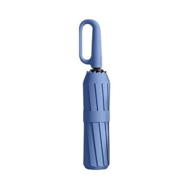 Imagem de Guarda-chuva Automático Portátil Com Fecho De Anel, Resistente Ao Vent