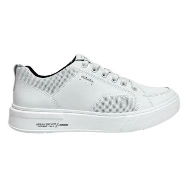 Imagem de Sapatênis Pegada Flow Masculino Couro 111902 Branco, Branco, 39