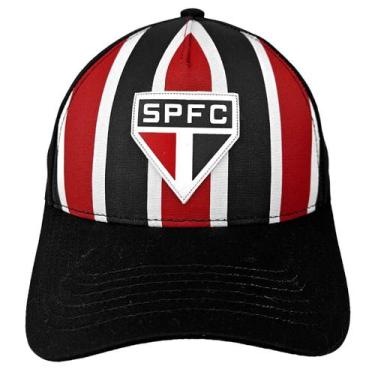 Imagem de Bone Sao Paulo Aba Curva Conforto Licenciado Bordado Oficial - SuperCa