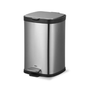 Imagem de Lixeira Inox Escovado Com Pedal E Balde 20 Litros - BRINOX