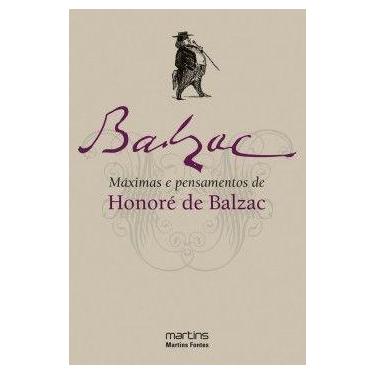 Imagem de Máximas e pensamentos de Honoré de Balzac - Martins Fontes - selo Mart