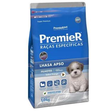 Imagem de Ração Cães LHASA APSO Raças Pequenas Filhote Sabor Frango 1k - Premier