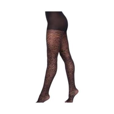 Imagem de Meia Calça Lupo Loba Trend Fio 15 5758 Animal Print, P, Animal print