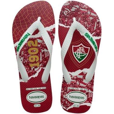 Imagem de Chinelo Havaianas Time Fluminense, Vermelho, 37/38