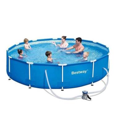 Imagem de Piscina Estrutural Armação 4.678 Litros Com Bomba Filtrante Bestway