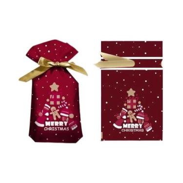 Imagem de Embalagens De Doces De Natal, Sacos De Presente Do Papai Noel, 20 Unid