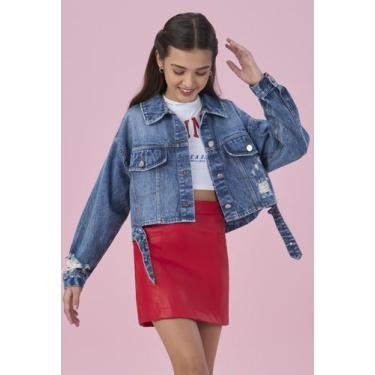 Imagem de Jaqueta Juvenil Jeans Vanilla Cream, 16, Jeans