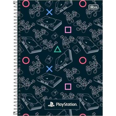 Imagem de Caderno Escolar 1x1 Capa Dura Playstation 80 Folhas Tilibra Cor:Playst