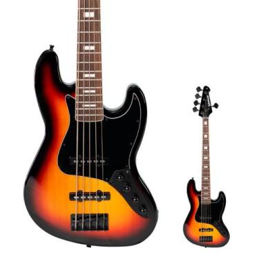 Imagem de Baixo Ativo 5 Cordas Jazz Bass GJJ405A TS - Waldman