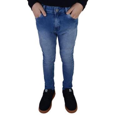 Imagem de Calça Jeans Infantil Menino King&Joe Skinny Azul - CL1001, Azul, 02