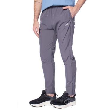 Imagem de Calça Masculina New Balance Jogging NB Dry Cinza, Cinza, GG