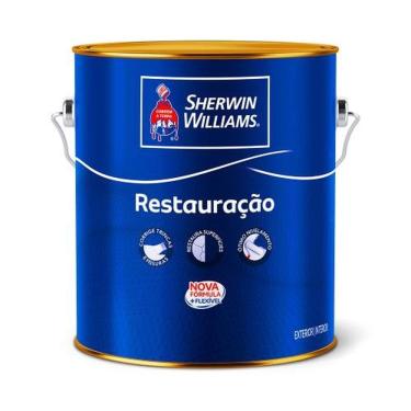 Imagem de Restauração Sela Trinca Galão 3 e 6 Litros para Trincas 10mm X 10mm Alto Poder de Enchimento Branco Sherwin