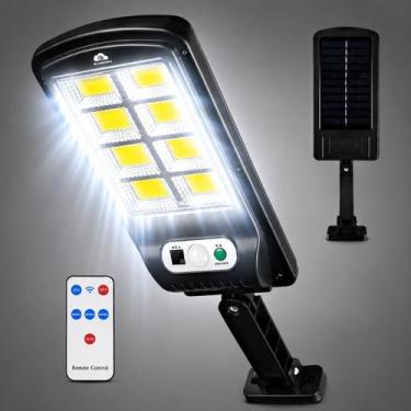 Imagem de Luminária Solar Externa Refletor de Poste 150W Com Controle Remoto e S