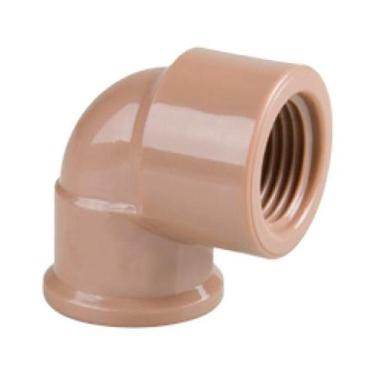 Imagem de Joelho Liso Rosca 90 graus  Joelho Liso Rosca Soldável 90 graus  90X25X3-4 PVC Bolsa Roscável Plastubos