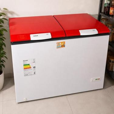 Imagem de Capa Cônsul 534L Horizontal 2 Tampas Vermelha Impermeável 73x70cm Paza