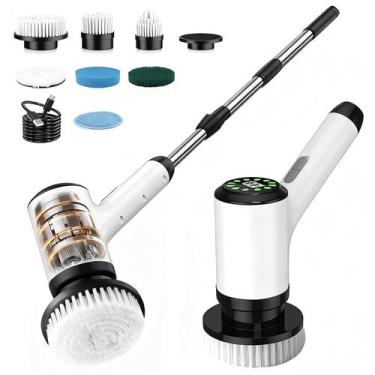Imagem de Escova de Limpeza Elétrica Sem Fio Lichffy com 7 Cabeças Rotativas