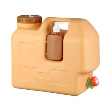 Imagem de Jarra De Água Portátil Grande De 15/20L Para Camping Com Torneira E Di