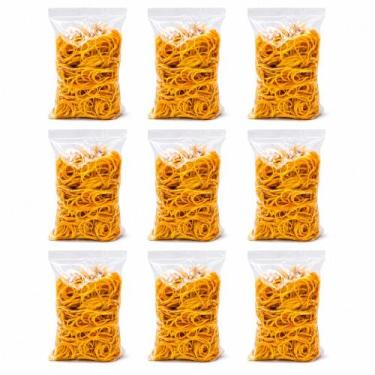 Imagem de 2700 Elásticos de Borracha Silicone Liguinha Prender Dinheiro Amarelo 
