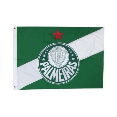Imagem de Bandeira Oficial Do Palmeiras 90x1,28m Dupla Face 2 Panos - BC ARTS ES