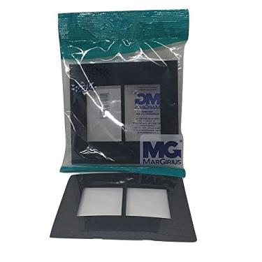 Imagem de Placa p/ 6 x modulo Sleek Ebony Preto 4x4 Margirius