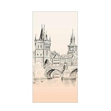 Imagem de WSWJDW Película fosca para janela de privacidade Vitral para decoração de parede interior de casa Adesivos de janela Adesivos de vidro Película de porta de chuveiro sem cola, 11