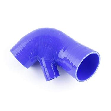 Imagem de LUXERAD Kit de mangueira de arrefecimento de radiador de silicone de 4 camadas para BM W Mi ni Coo per S R 60 2011-2015 12 13 14 Kit de mangueira de impulso de admissão de silicone (azul)