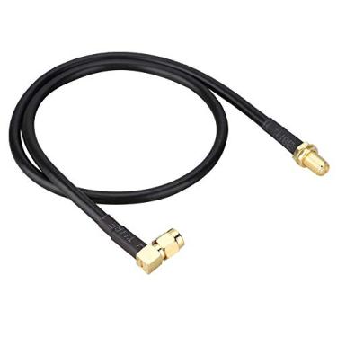 Imagem de Cabo SMA, conector SMA, cabo SMA fêmea para macho, cabo de extensão de antena de 50 cm, cabo coaxial SMA para antena GSM -T DAB+ rádio de carro, para UV-5R UV-82 UV-9R