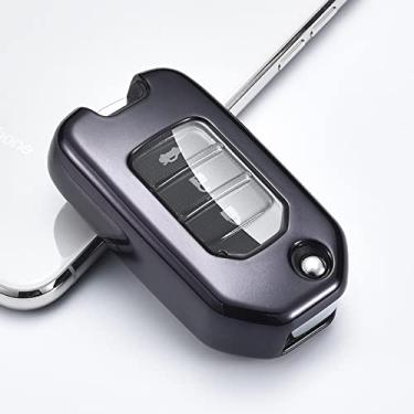 Imagem de Venus-David Bolsa para chave do carro remoto, capa da chave, adequada para Honda Civic CR-V HR-V Accord Jade Crider Odyssey 2015-2018, preta