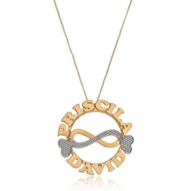 Imagem de Colar Mandala Com Infinito Trabalhado Rodium