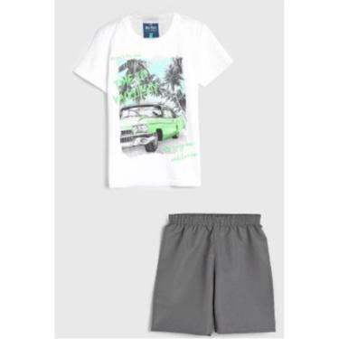 Imagem de Conjunto Infantil Masculino Meia Malha Com Tactel Romitex