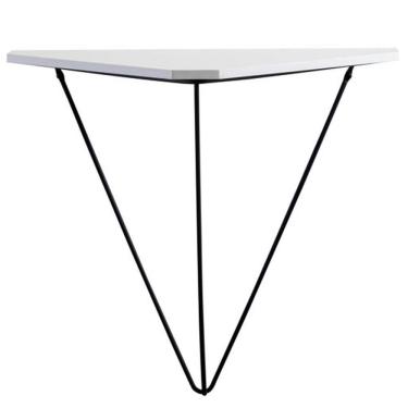 Imagem de Prateleira Com Suporte Aramado Floreira Triangular Tri Grafite