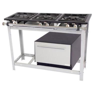 Imagem de Fogão Venâncio Extra 3 Bocas 2 Duplas e com Forno E3d2f