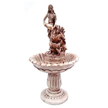 Imagem de Fonte pedestal Chafariz mulher com jarro jardim grande Prime Bivolt