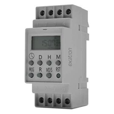 Imagem de Temporizador Digital Fixação Trilho Din 32 mm, 16 programações, 220V