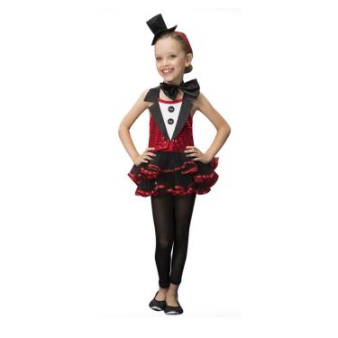 Imagem de Fantasia Mágica Red Infantil Menina Vestido Festa Carnaval