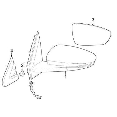 Imagem de MOPAR 5MF43DX8AB - Bandeira espelhada