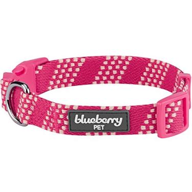 Imagem de (Regular Collar - Large, Virtual Pink) - Blueberry Pet 10+ Patterns Geometric Designer Dog Collars, Harnesses or Leashes