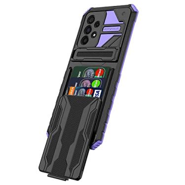 Imagem de Capa Capinha Anti Impacto para Samsung Galaxy A53 5G com Card Slot Carcaça Carteira Antiqueda - Roxa