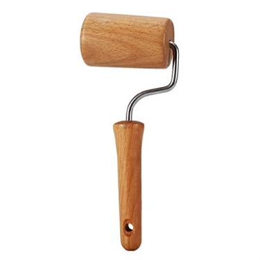 Imagem de Rolo de massa pequeno, rolo de massa de madeira, rolo de pizza antiaderente, conjunto de rolos de padeiro de massa para cozinha doméstica (tipo 3)