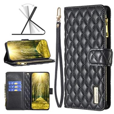 Imagem de For Motorola Moto G200 5G / Edge S30 5G Diamond Lattice Zipper Wallet Leather Flip Phone Case